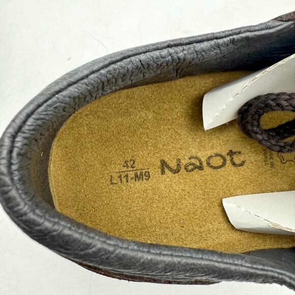 Naot Mens Denali Oxford Shoes EU 42 US 9 Brown Leather Lace Up NIB main image 8